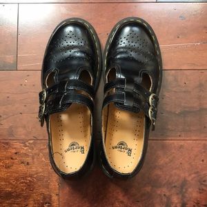 Dr. Martens Size 8 Leather Mary Jane Black